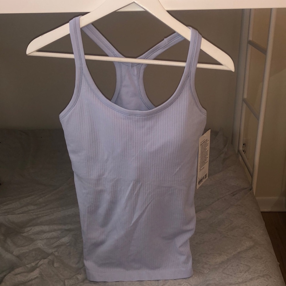 Lululemon Ebb to street tank size 8 in paisley blue